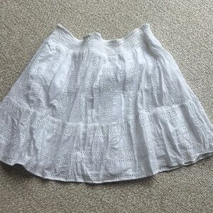 American Eagle White A-Line Skirt